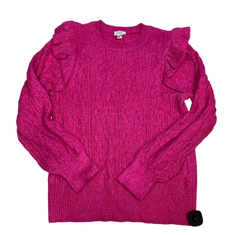 Sweater By Crown And Ivy In Pink, Size: L