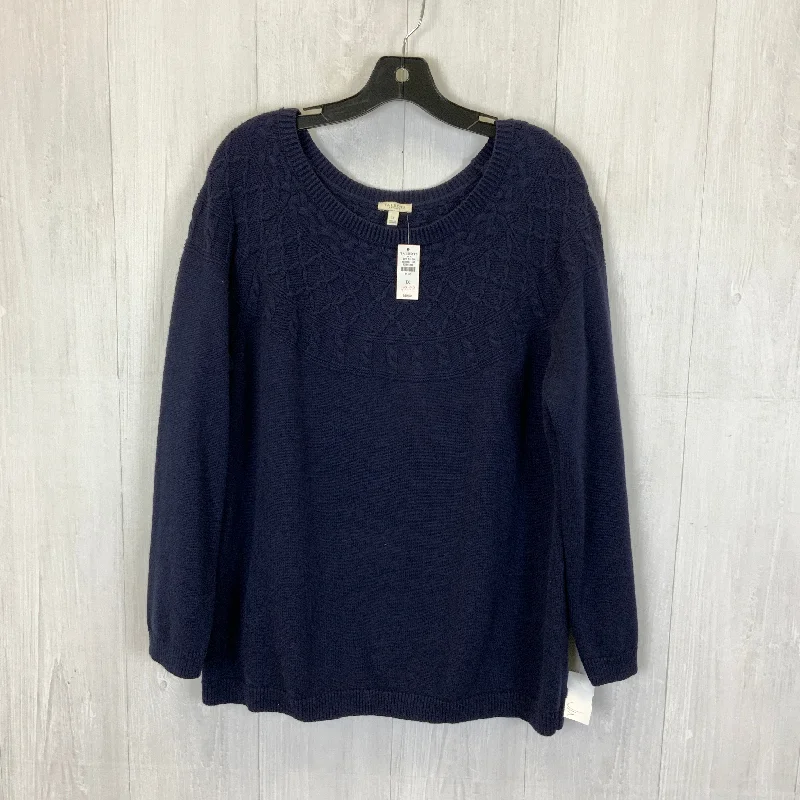 Sweater By Talbots In Navy, Size: 1x