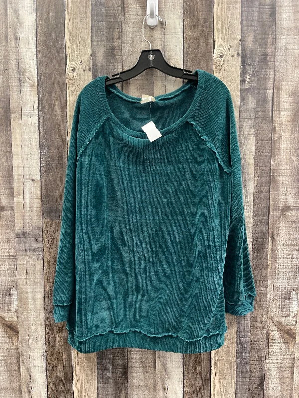 Sweater By Bibi In Green, Size: L