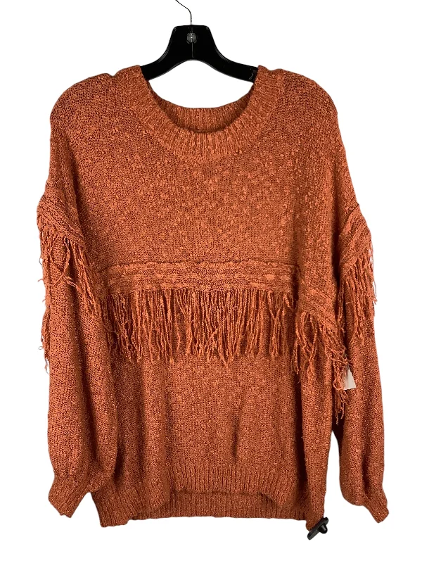 Sweater By Clothes Mentor In Orange, Size: M