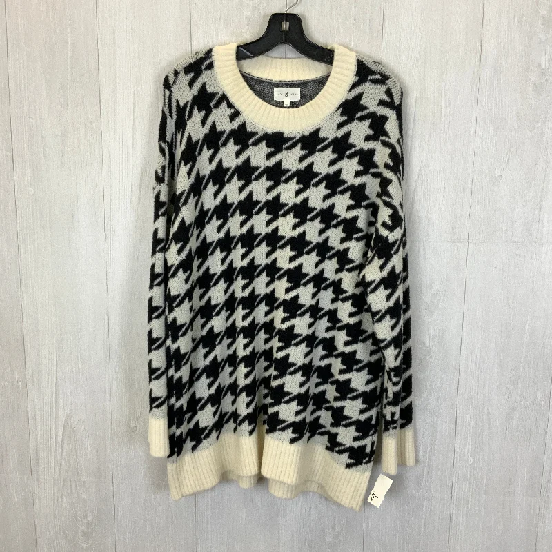 Sweater By Lou And Grey In Black & White, Size: Xl