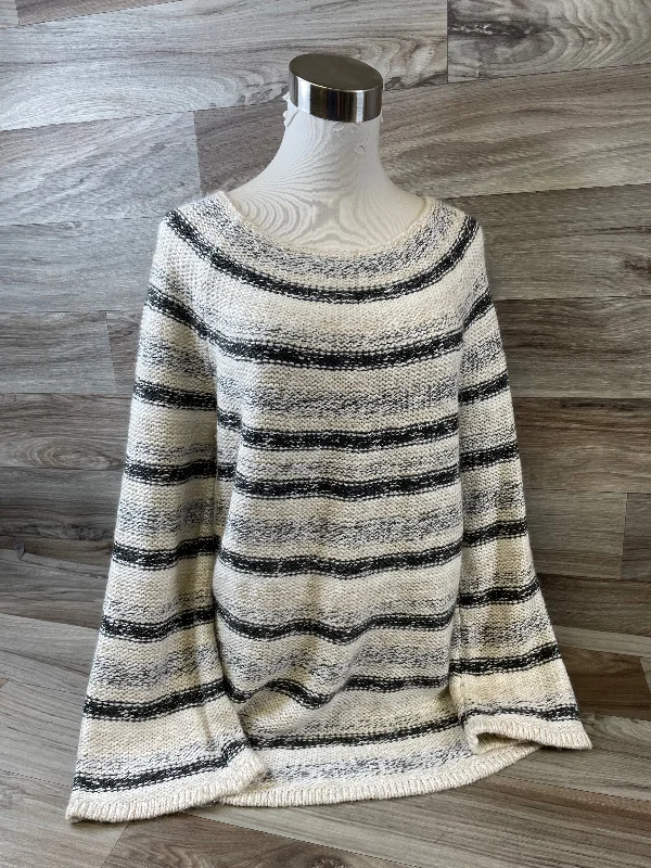 Sweater By Style And Company In Black & Tan, Size: L