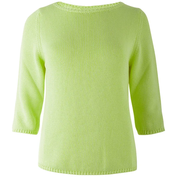 3/4 Sleeve Pullover in Apple Green