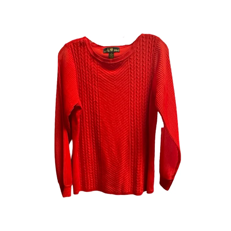 Sweater By Clothes Mentor In Red, Size: M