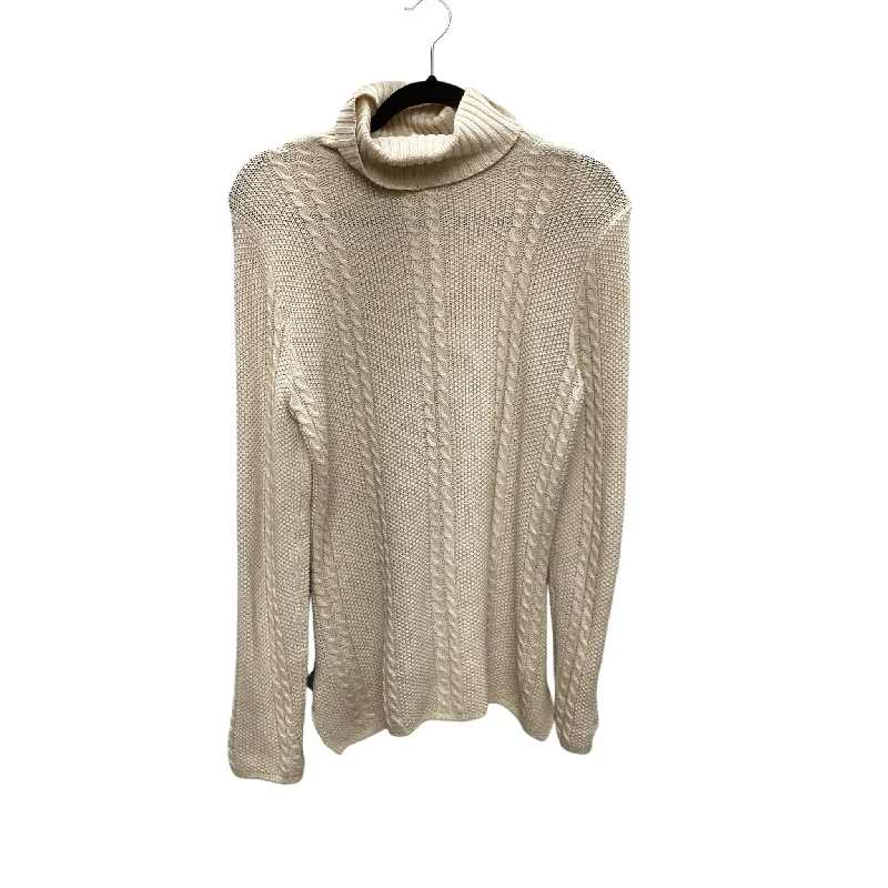 Sweater By Jeanne Pierre In Cream, Size: M