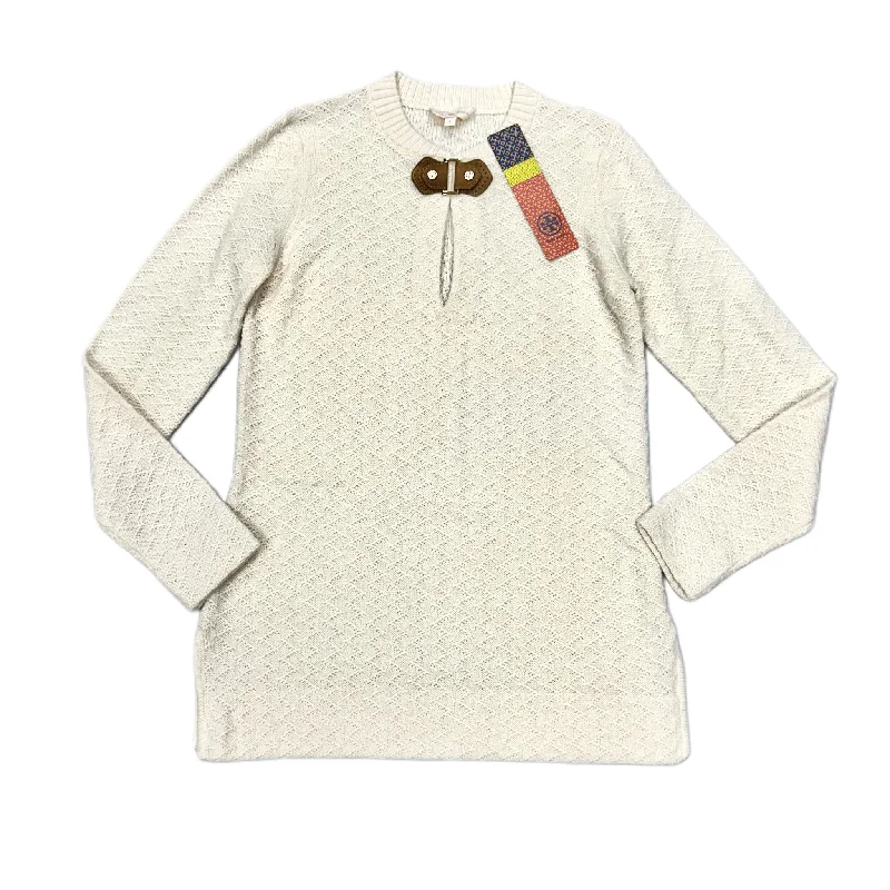 Sweater Designer By Tory Burch In Cream, Size: S