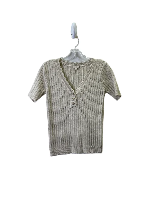 Sweater By Hem & Thread In Cream, Size: L