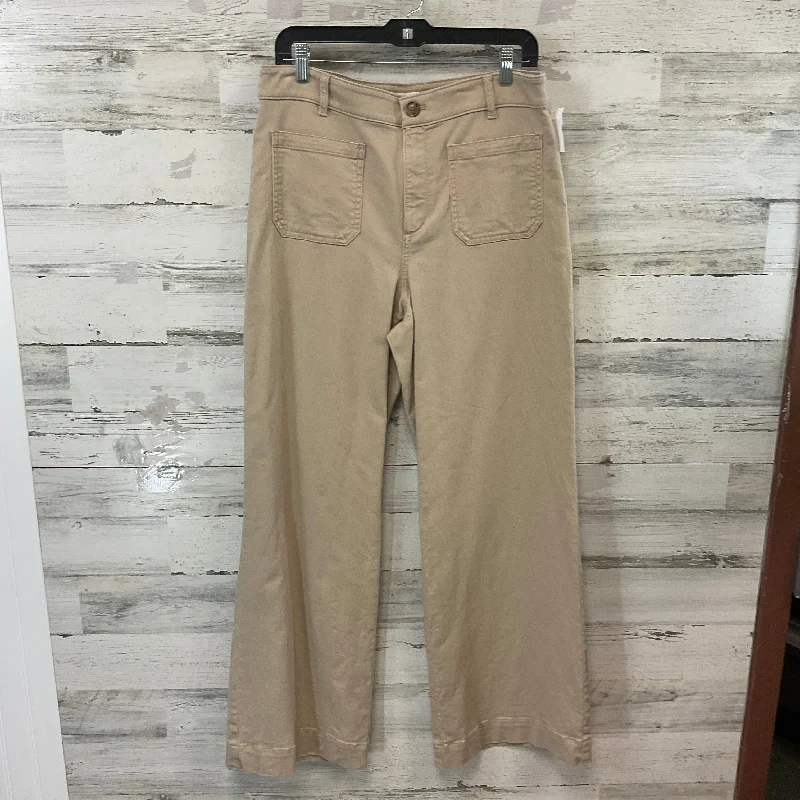 Pants Wide Leg By Loft In Tan, Size: 10