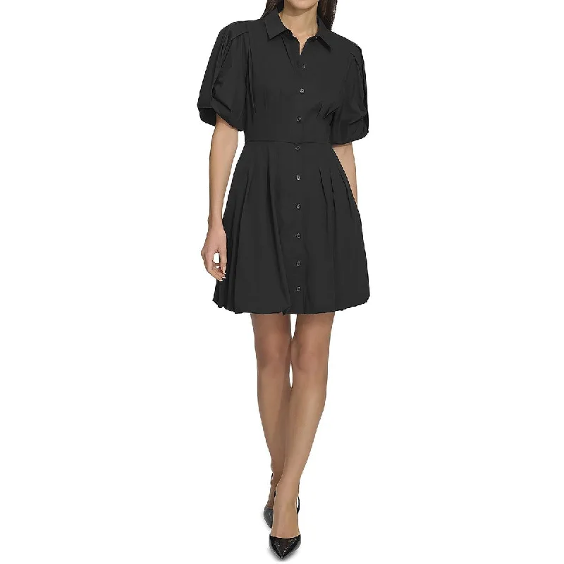 Womens Mini A-Line Fit & Flare Dress