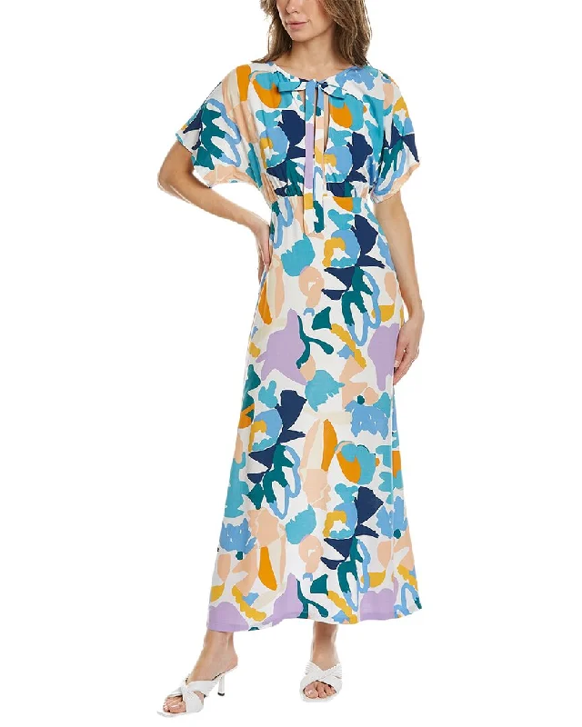 Traffic People Lenu Linen-Blend Maxi Dress