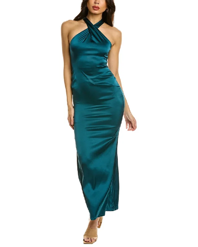 To My Lovers Halter Maxi Dress