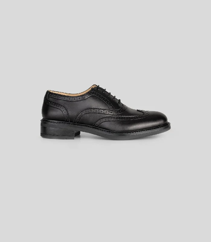 Oxford Brogue in Black from Solari Milano