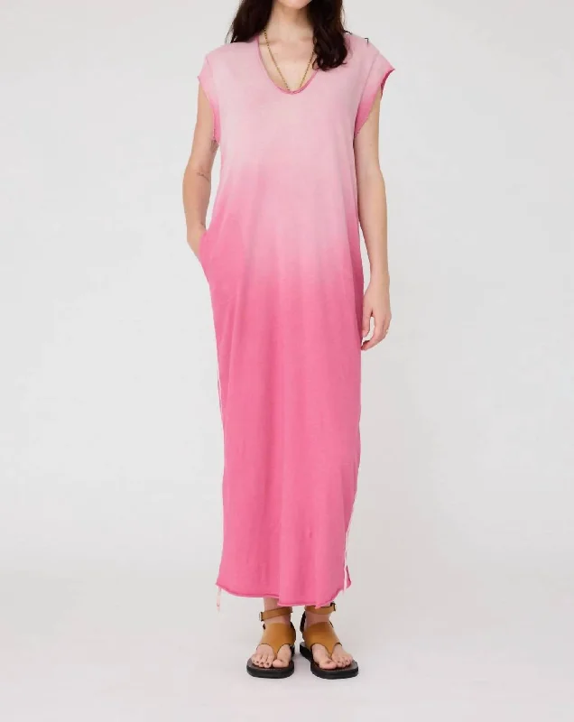 Cocoon Maxi Dress In Petal