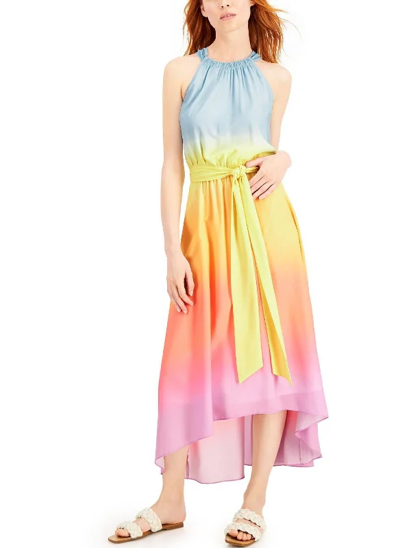 Womens Tie-Dye Long Maxi Dress