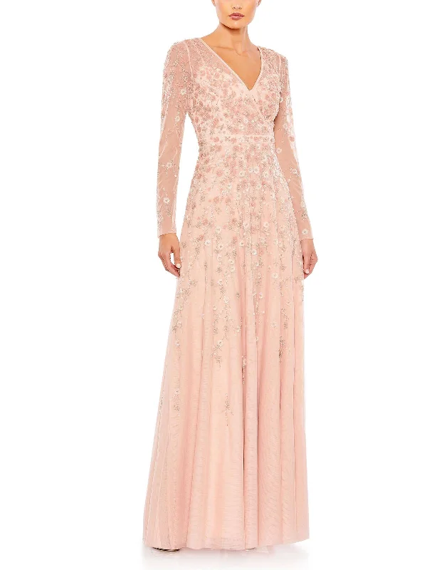 Womens Embellished Special Occasion Evening Dress