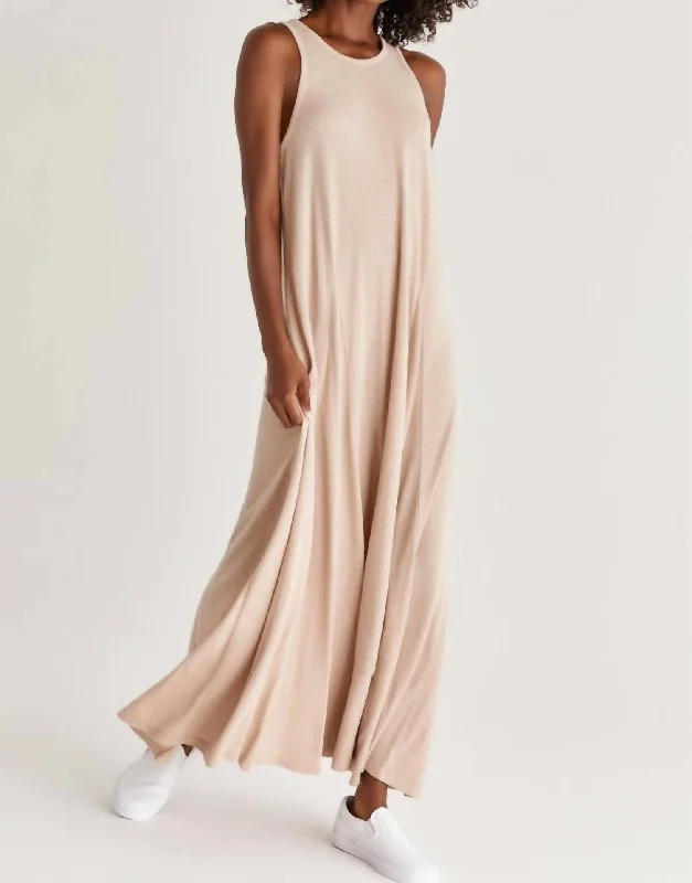 Varley Triblend Maxi Dress in Frappe