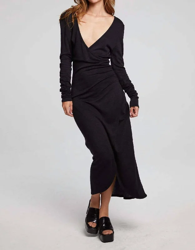 Harmony Midi Dress In Black