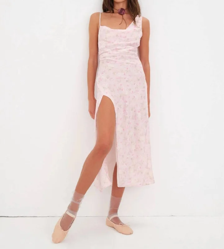 Iiana Midi Dress In Pink