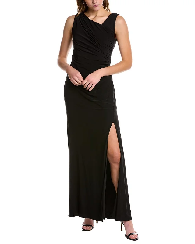 Adrianna Papell Ruched Maxi Dress