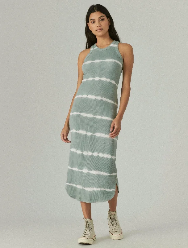 Lucky Brand Womens Knit Maxi Tank Dress