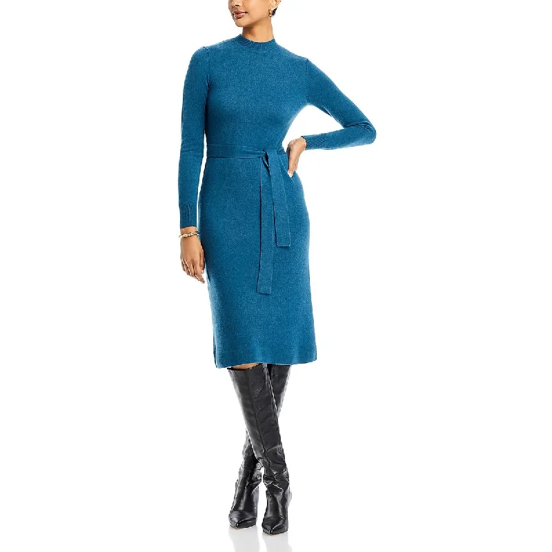 Womens Cashmere Midi Sweaterdress