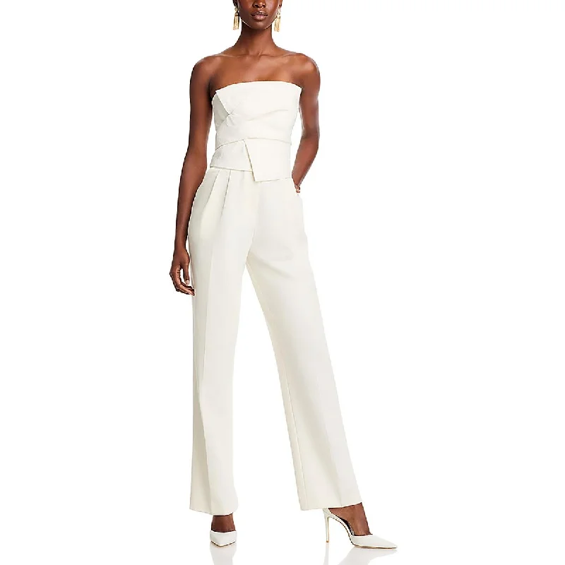 BCBGMAXAZRIA Womens Lace Strapless Jumpsuit