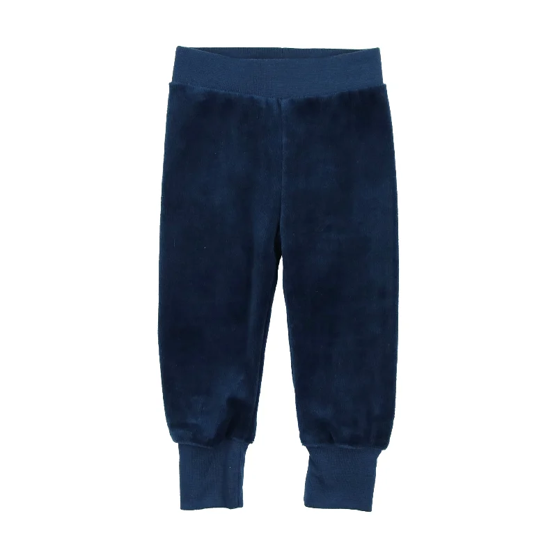 Analogie Velour Sweatpants - Mid Blue