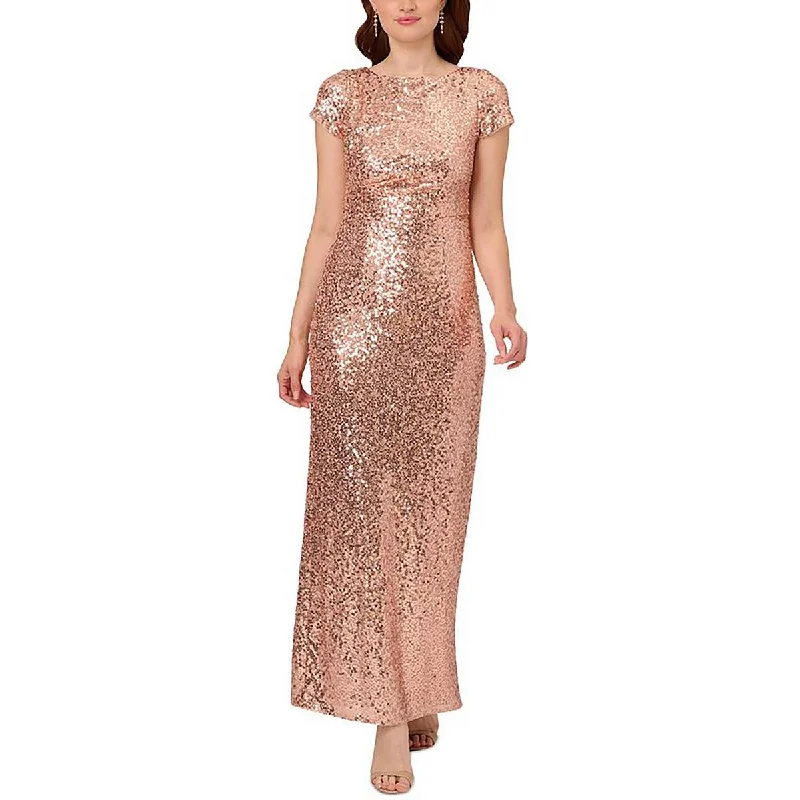 Womens Sequined Formal Evening Dress