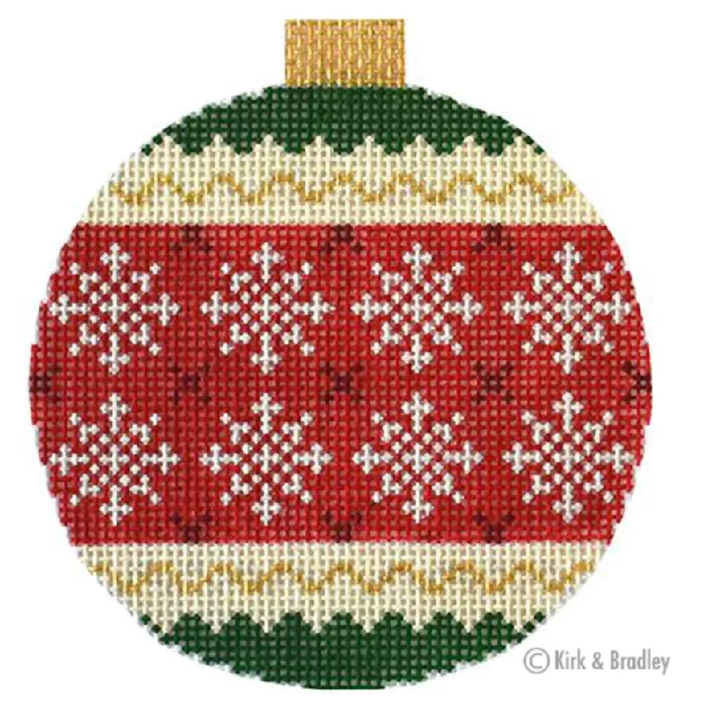 KB1523 Snowflakes Holiday Bauble