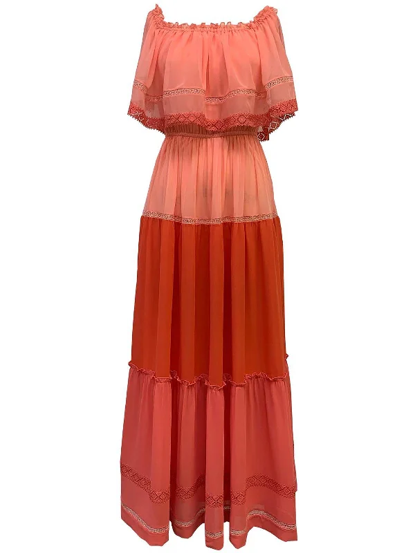 Womens Drapey Long Maxi Dress