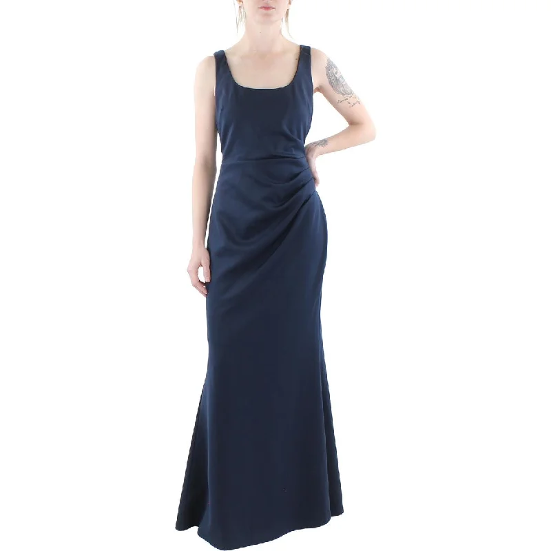 Womens Knit Sleeveless Evening Dress