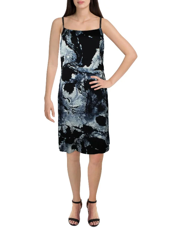 Womens Marble Dressy Midi Dress