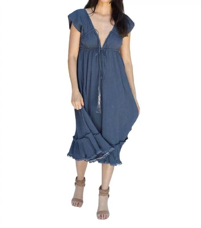 Dreamer Midi Dress In Insignia Blue