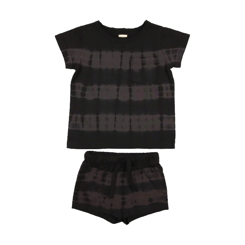 Analogie Tie Dye Boys Set - Black