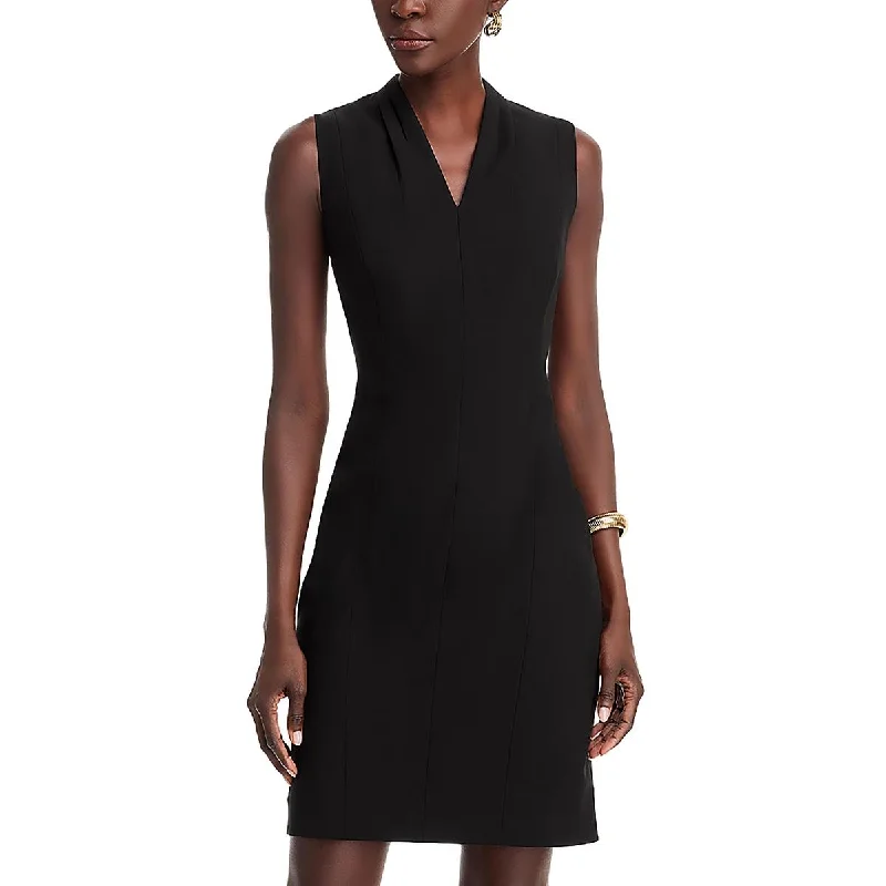 Womens Mini Workwear Sheath Dress