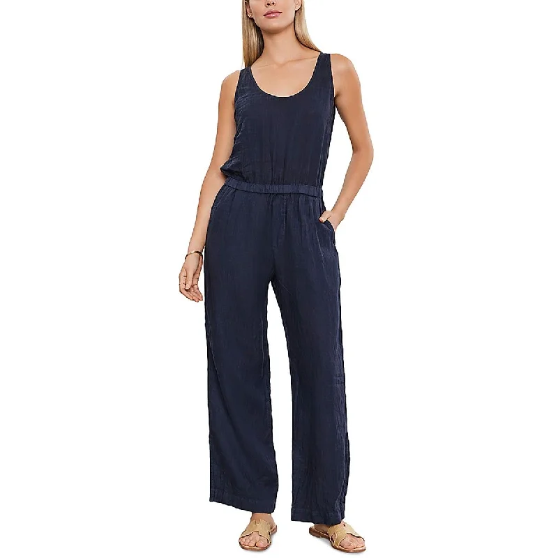 VELVET BY GRAHAM & SPENCER Womens Linen Tank Jumpsuit