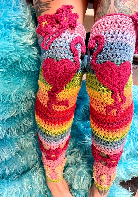 Flamingo Me Leg Warmers