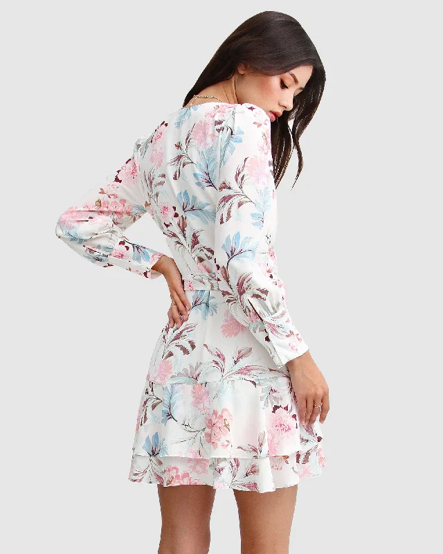 A Night With You Mini Wrap Dress