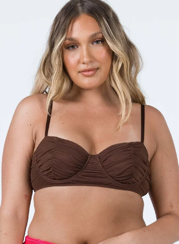 Gemma Bralette Brown