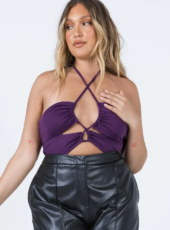 Stevie Bodysuit Purple