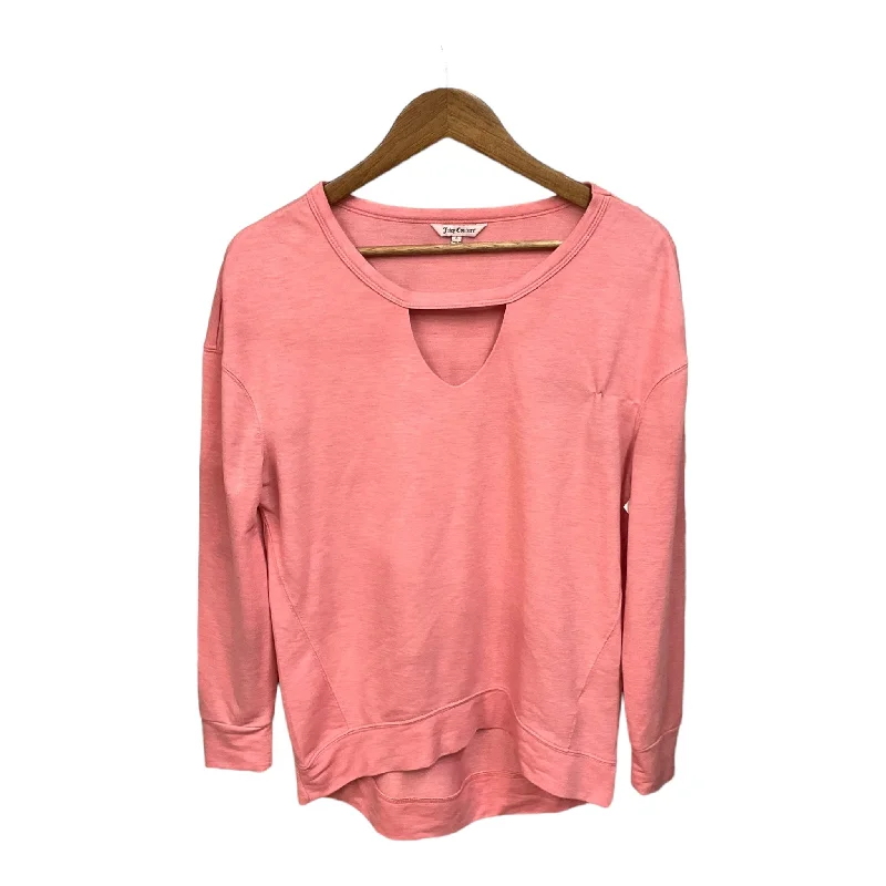 Top Long Sleeve By Juicy Couture In Pink, Size: S