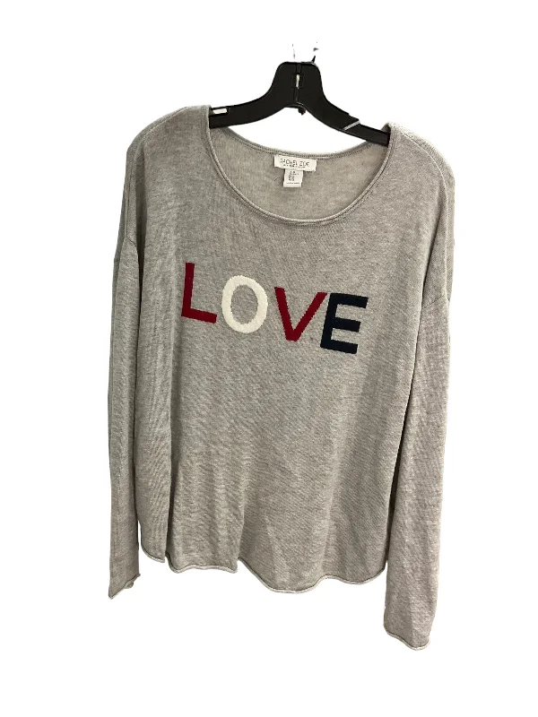 Top Long Sleeve By Rachel Zoe In Grey, Size: Xl